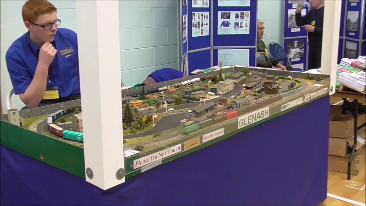 Glenash & Jaymiaville layouts N. Down Model Rail Soc. Exhibition '16