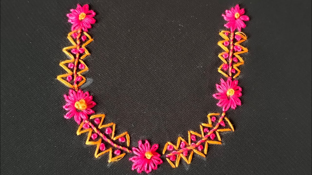 this EMBROIDERY neck design had me in a chokehold for 8 minutes straight🧵✨