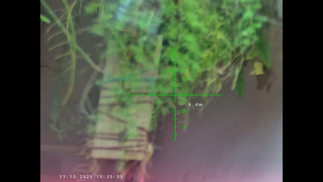 Tiro com a visão de noturna cálculo balístico hembaker cy 800 em alvo no quintal parte 2 