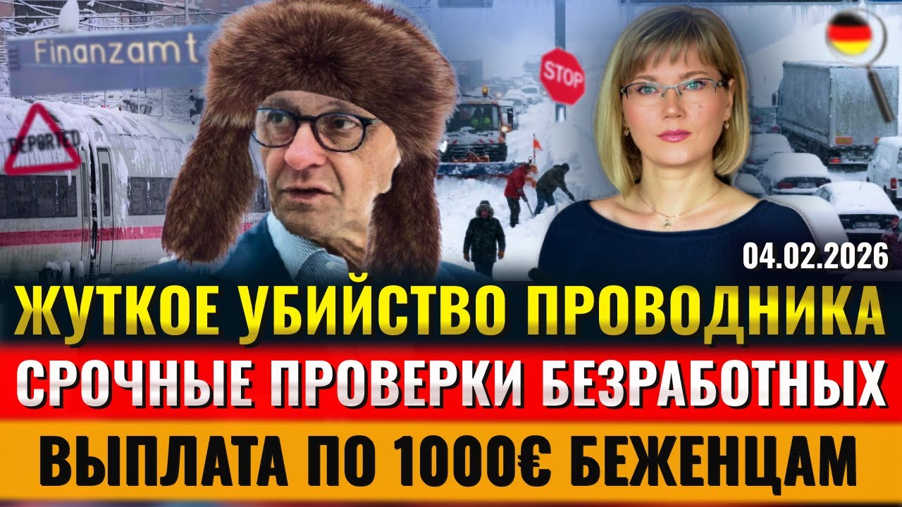 ЖУТКОЕ УБИЙСТВО, По 1000€ беженцам, Работать на час дольше, Срочные ПРОВЕРКИ, Новости Германии
