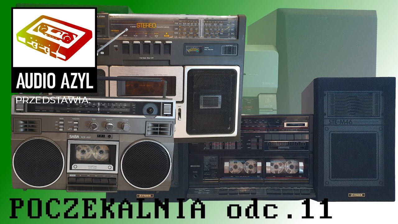 SABA RCR 420, PHILIPS 774, SONY CHC-P11 i FISHER TAC-M46...Audio Azyl: Poczekalnia #11