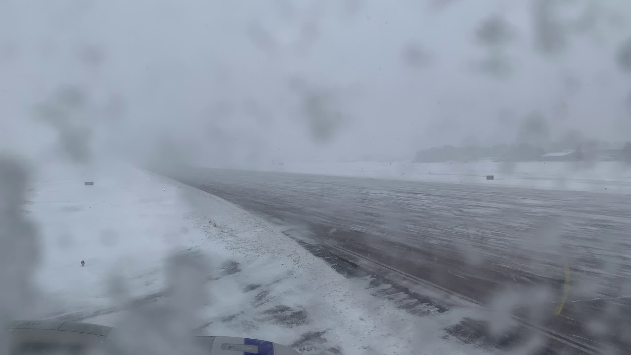 Takeoff from Lulea Airport (LLA) 16/2/20