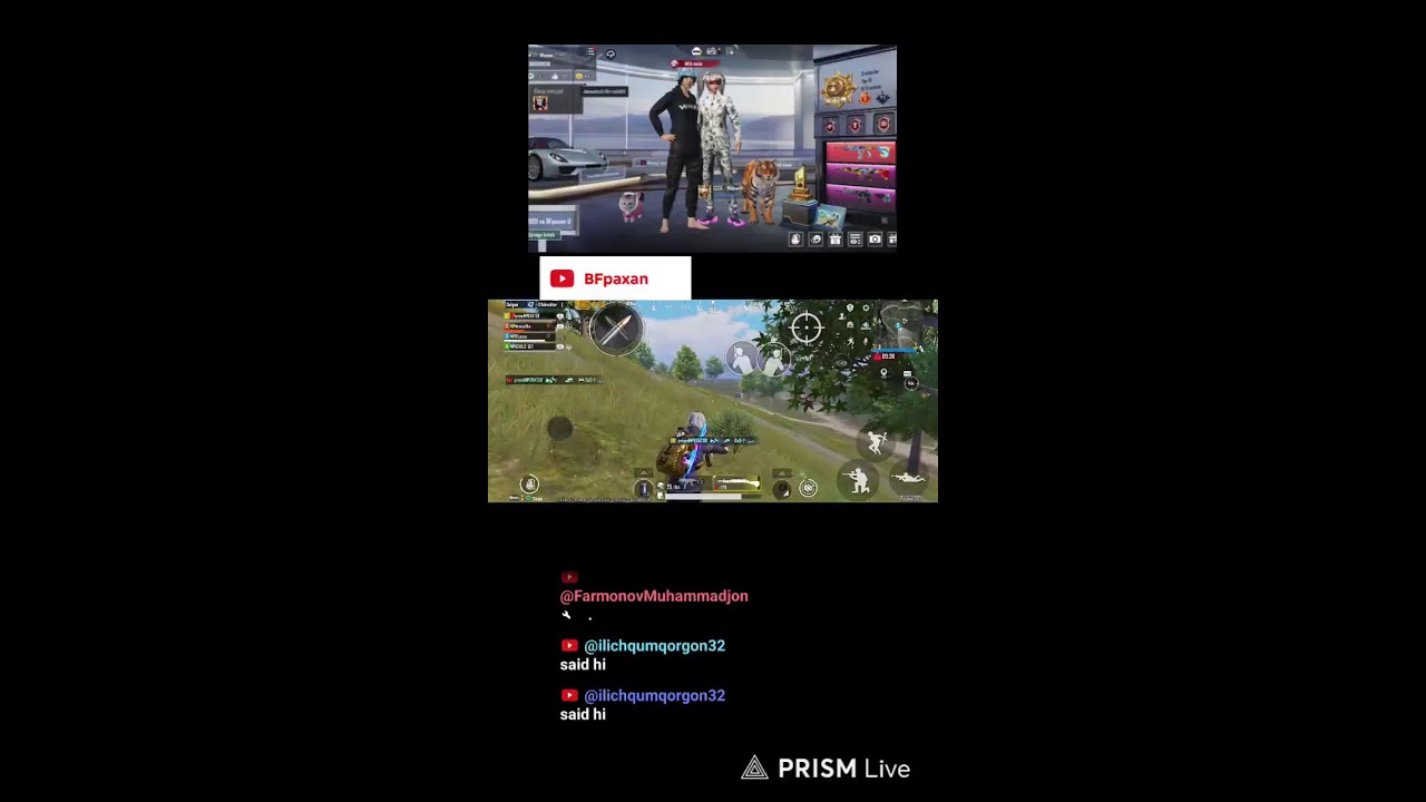 Live streaming of BFpaxan