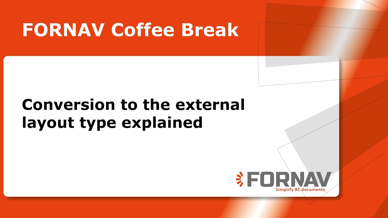 Conversion to the external layout type explained