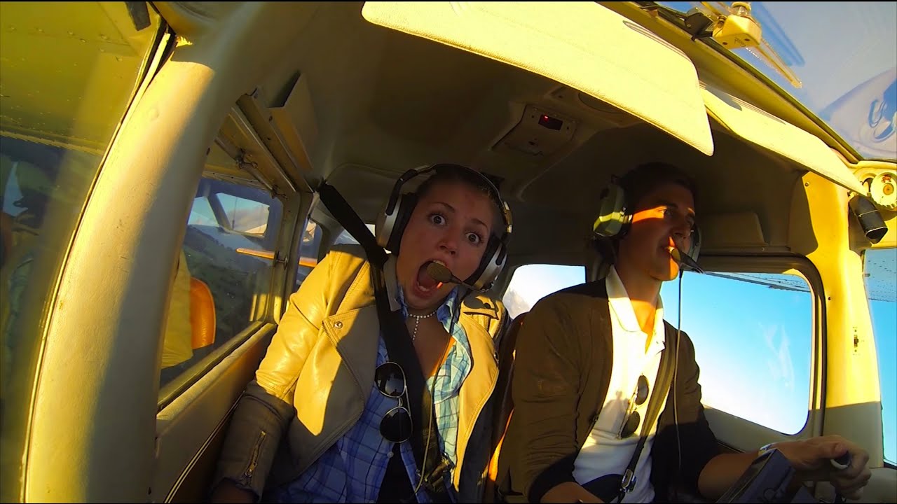 First Time Flying For Scared Girl