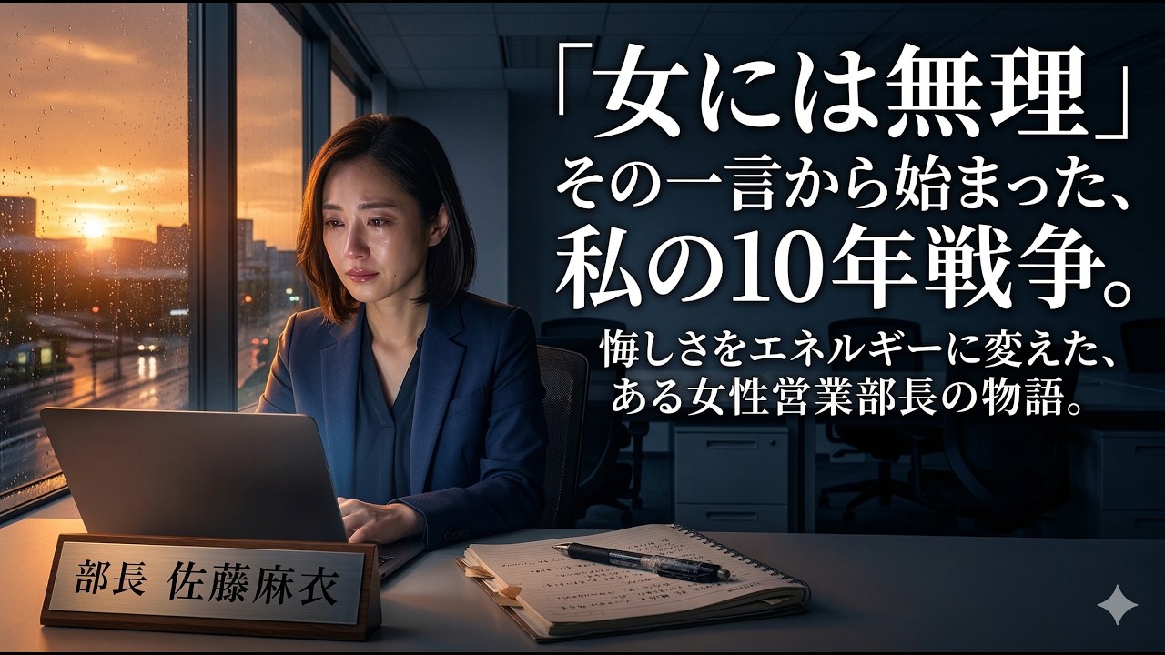 「女には無理」と言われ続けた10年戦争。涙を力に変えて部長になった女性の逆転物語