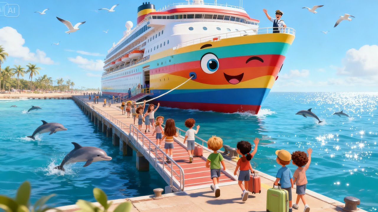 Let’s Go on a Cruise! 🌊🚢 | Fun Kids Vacation Song | Meball Kid’s Channel