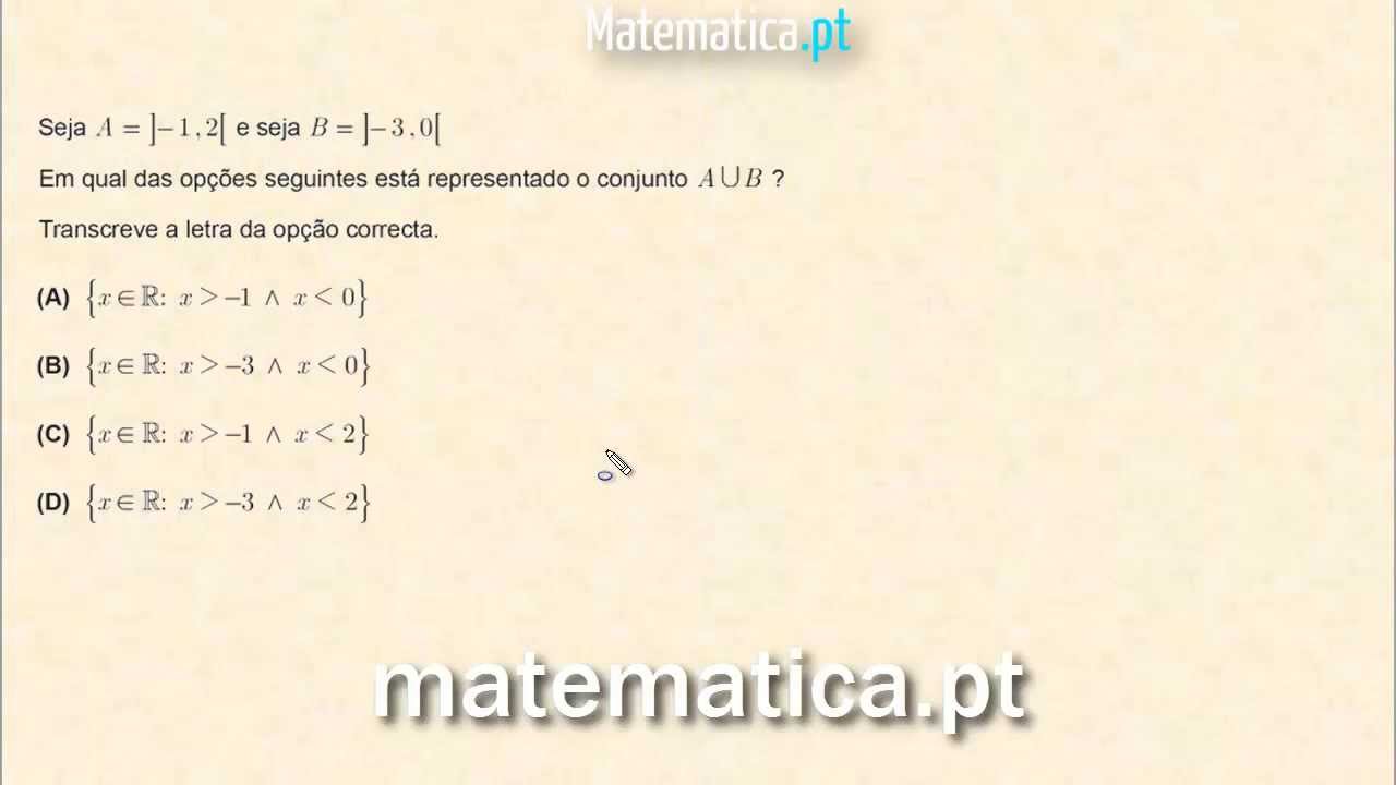 Conjunto Reuni&atilde;o de Intervalos