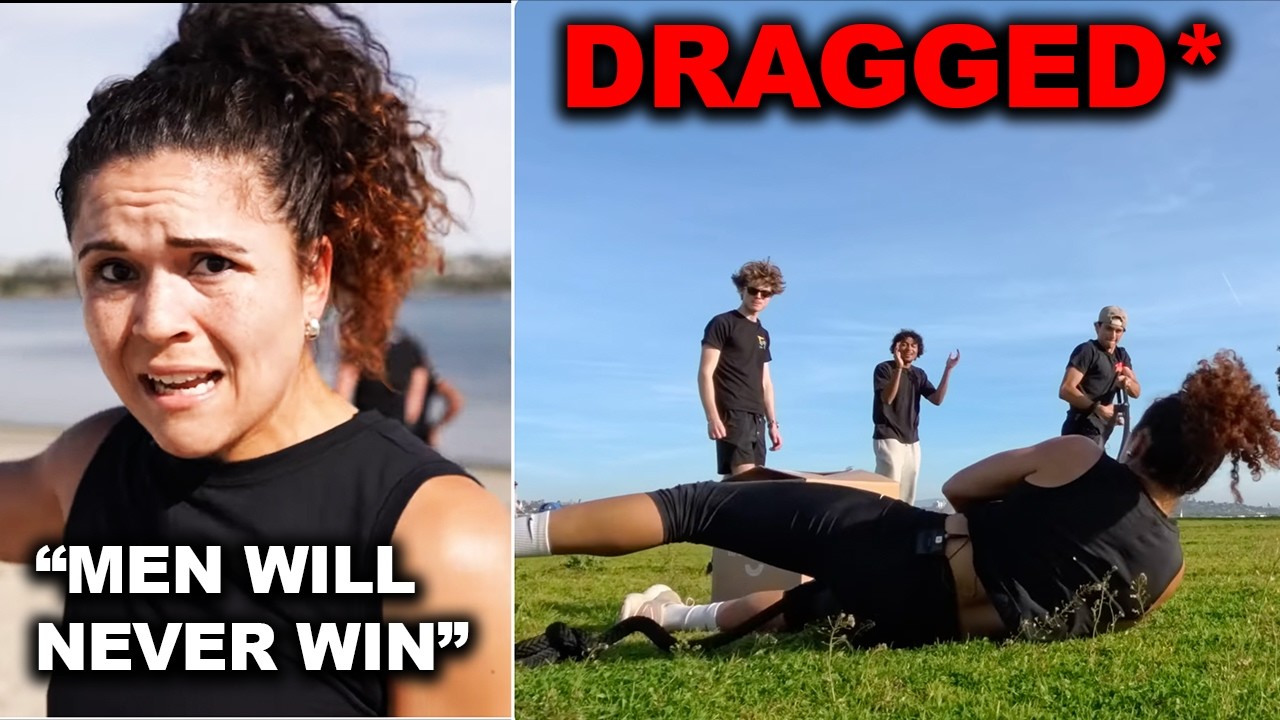 Military Woman  Got Mad Because The Skinny Men Were Stronger