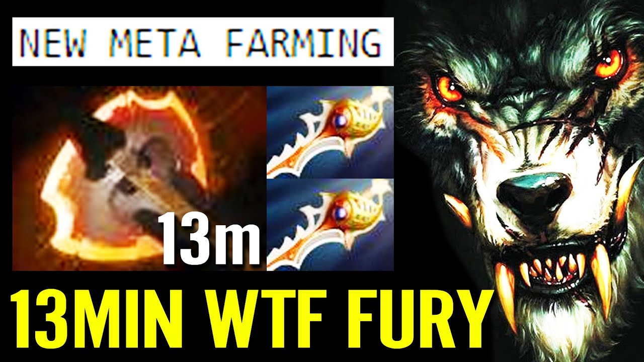 100% NEW META! 13MIN BATTLE FURY 1st Item + 2x RAPIER Lycan Fast Farm WTF Carry Build Dota 2 Pro