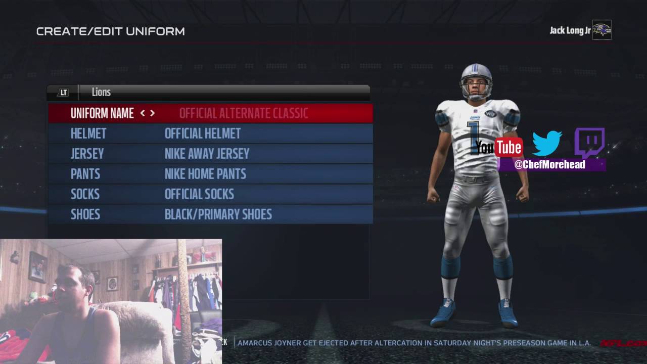 Madden NFL 17 All Teams Uniforms