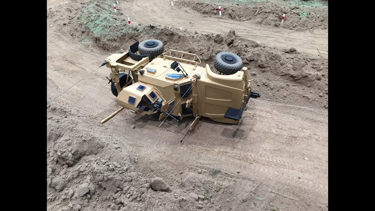 Trumpeter 1/16 US M-ATV MRAP  (Oshkosh) #00930 - scratch radio control build - no Torro RTR