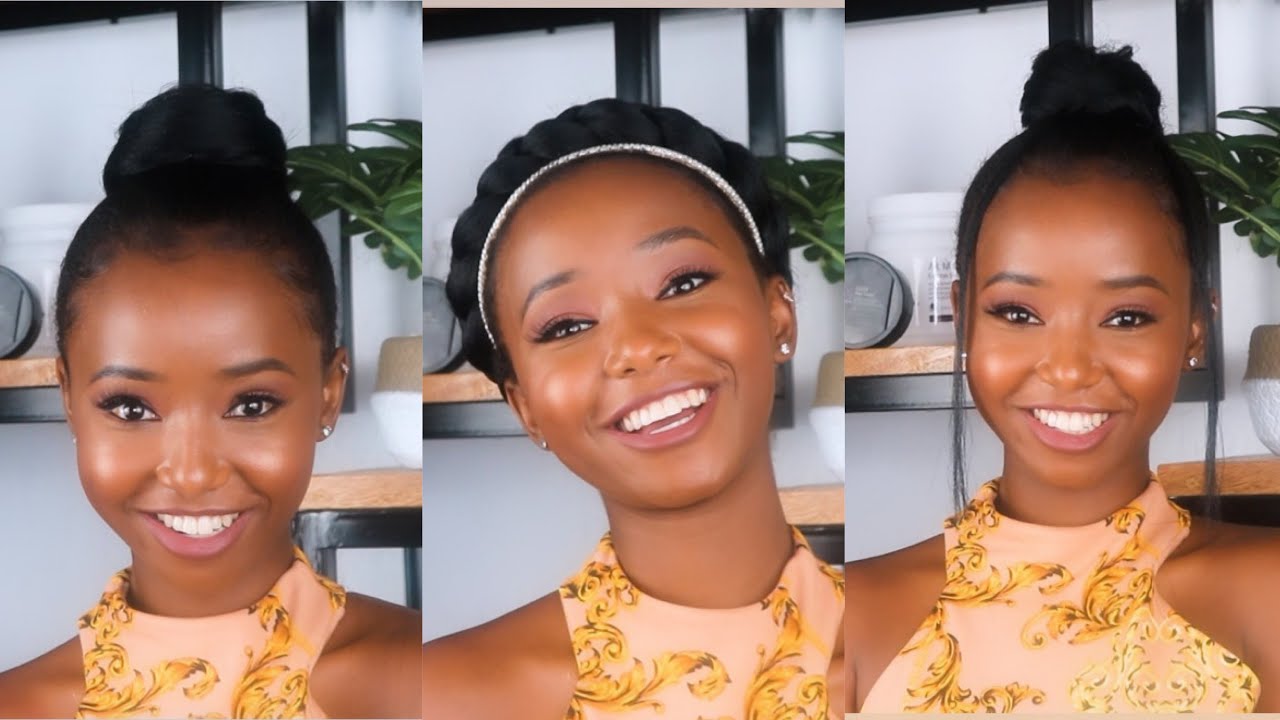 CUTE & SIMPLE HAIRSYLES FOR RELAXED HAIR