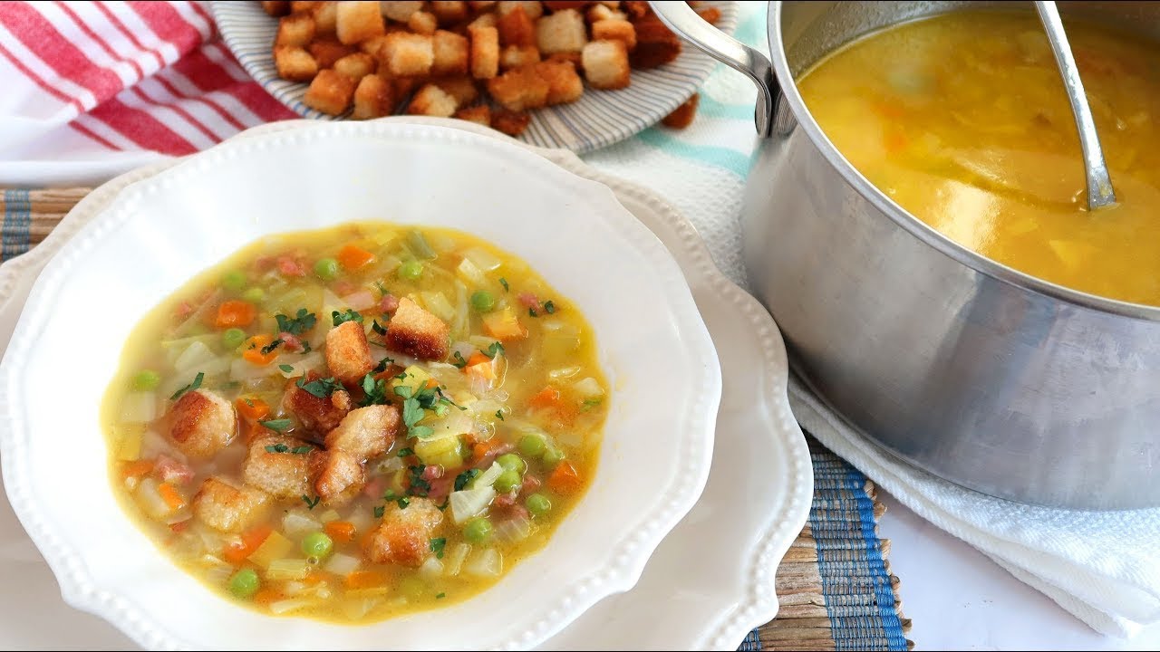 Sopa Juliana de verduras. ¡La cena perfecta!