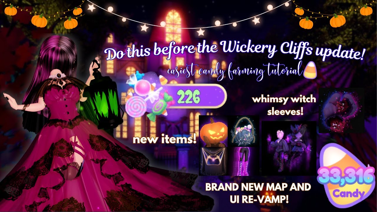 Wickery Cliffs Is Coming BACK!!! 🎃 | The Ultimate Candy Farm Guide + NEW Royalloween 2025 Items!