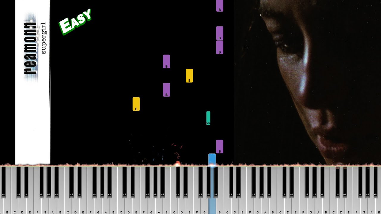 Reamonn - Supergirl Piano | Easy Tutorial