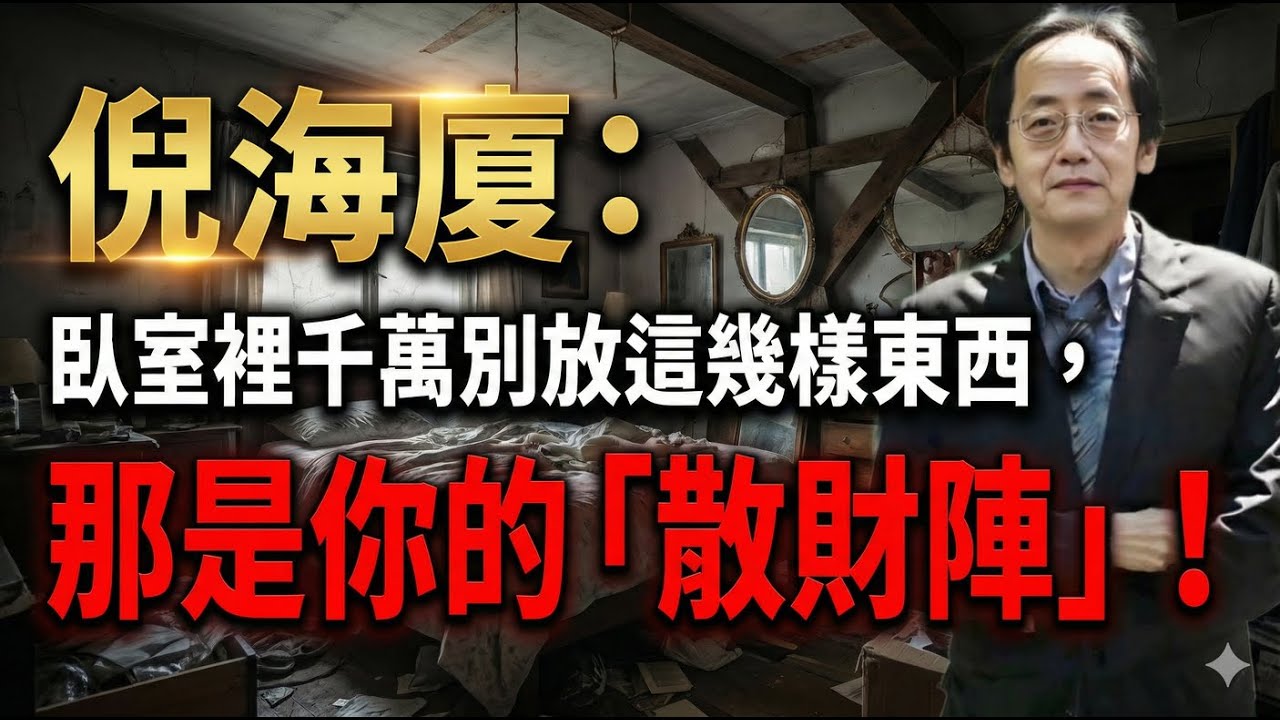 倪海廈：臥室裡千萬別放這幾樣東西，那是你的「散財陣」！#倪海廈 #居家風水 #臥室佈置 #財運 #易經智慧 #改運 #中醫養生