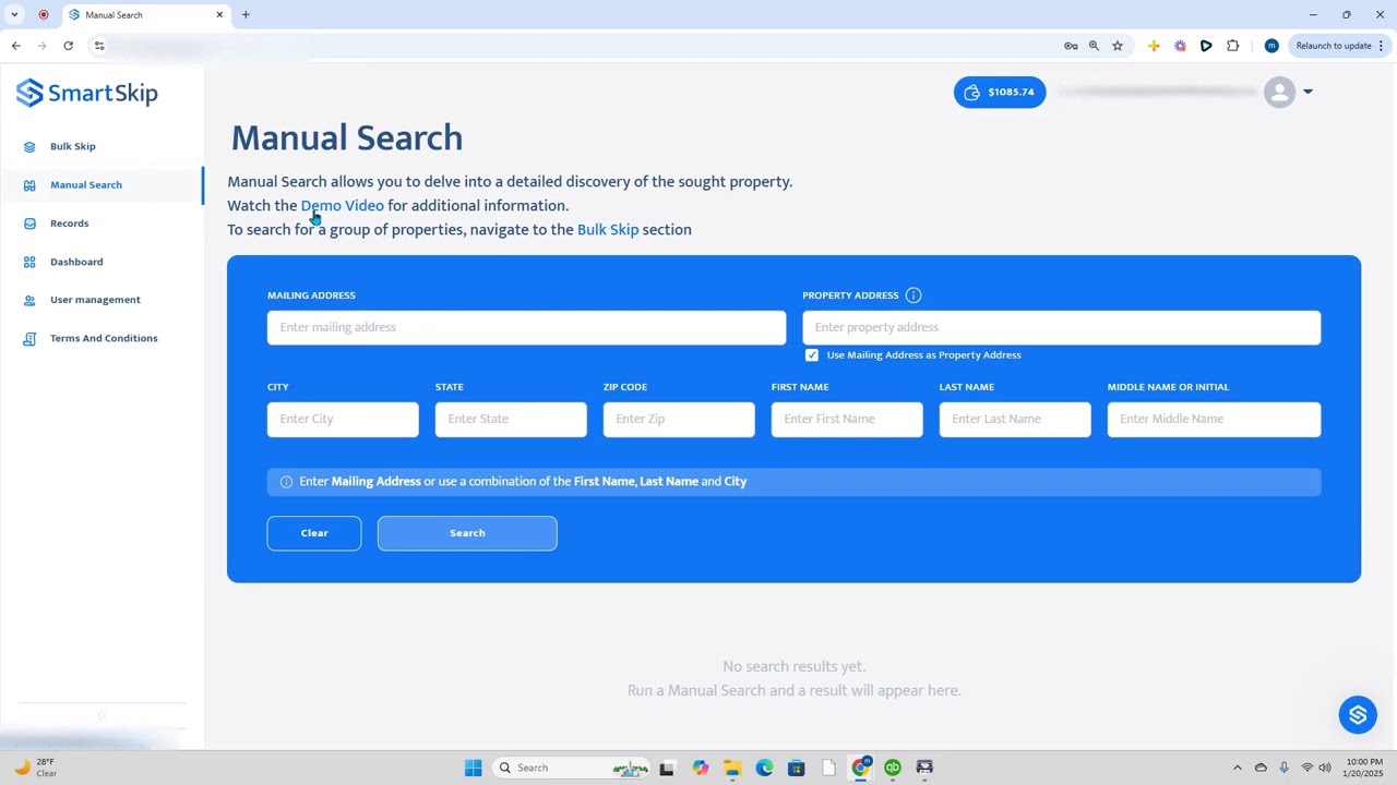 getting started on smartskip