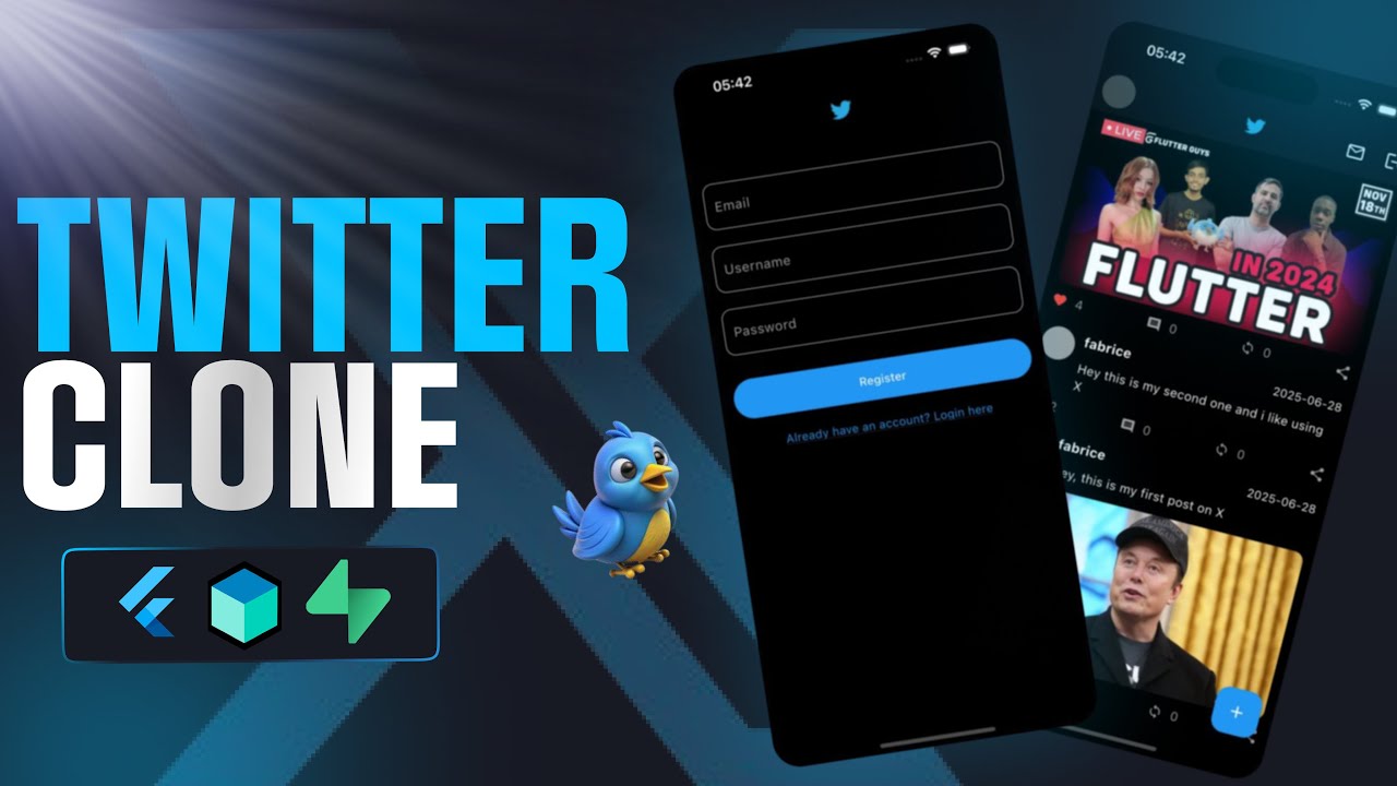 Flutter Twitter Clone - Clean architecture/TDD/DDD & Supabase