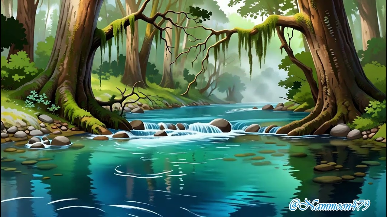 Water Focus River + Flute | เพลงสำหรับทำสมาธิ ผ่อนคลาย สร้างสมดุลจิตใจ