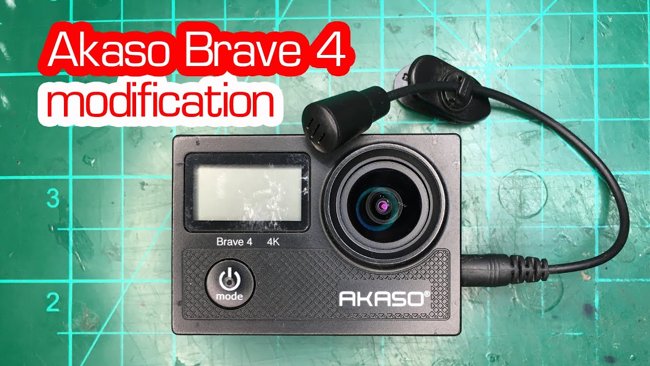 Akaso Brave 4 external mic modification