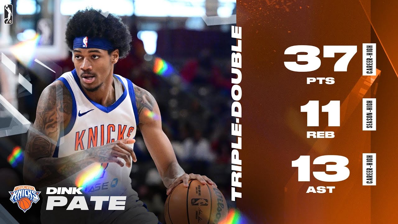 Dink Pate's FIRST Career Triple-Double: 37 PTS, 11 REB, 13 AST vs. Skyhawks!