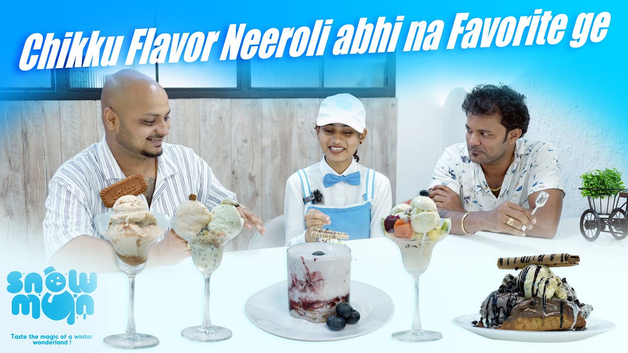 Discovering Unique Ice Cream Flavours at Snow Man Mangalore 😍