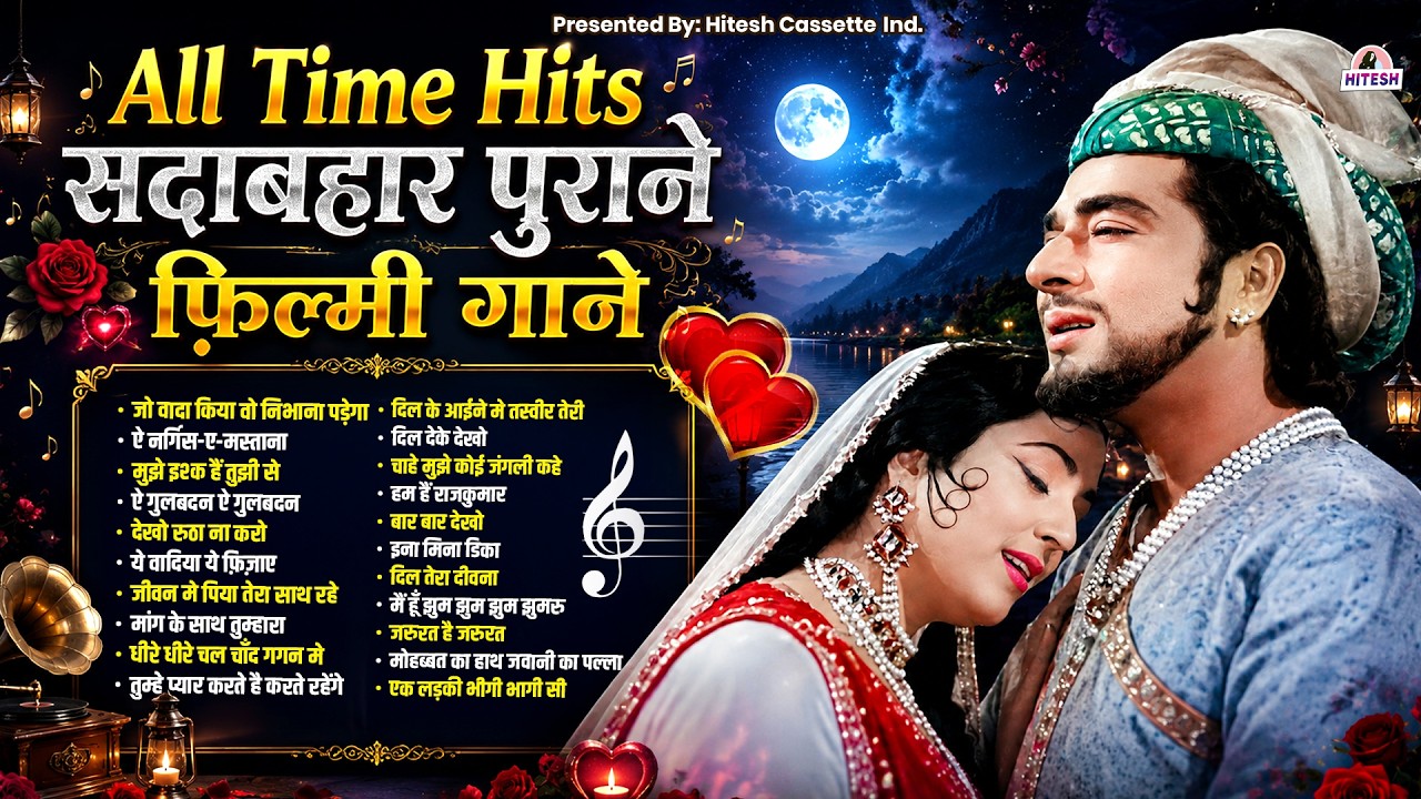 All Time Hits | सदाबहार पुराने फ़िल्मी गाने | Purane Gaane | Old Songs | जो वादा किया वो निभाना पड़ेगा