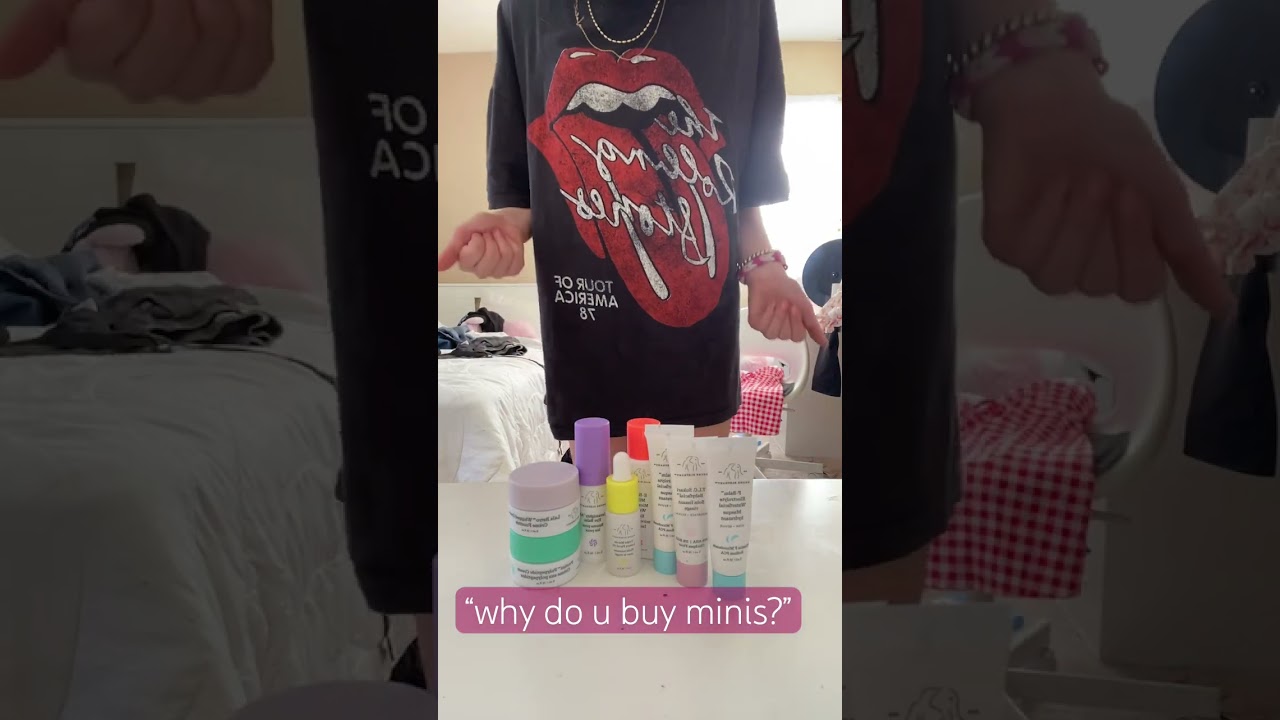 only have bought 2 of the real size😭 #preppy #skincare #minisize #fypシ #viral 🙊🙊