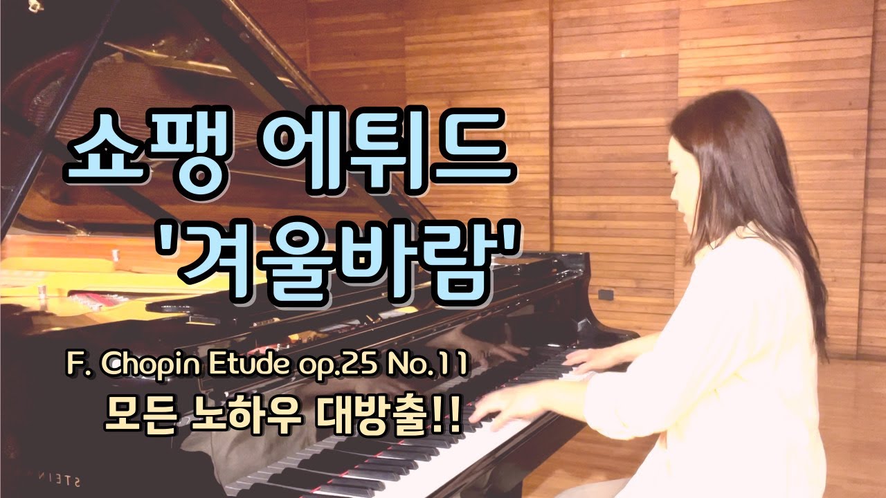 쇼팽 에튀드  op.25-11 '겨울바람' 뿌시기