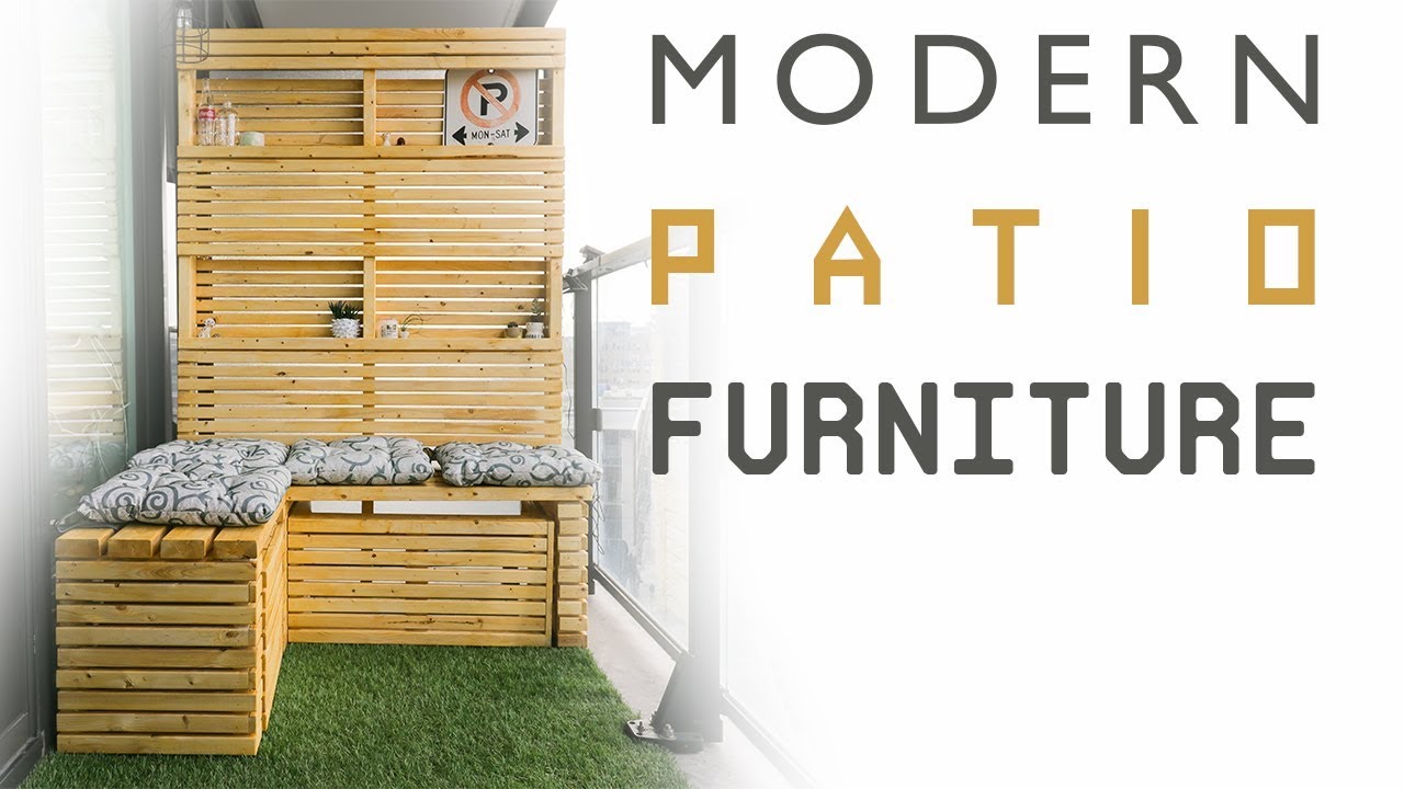 DIY Modern Patio Furniture | Outdoor Sectional
