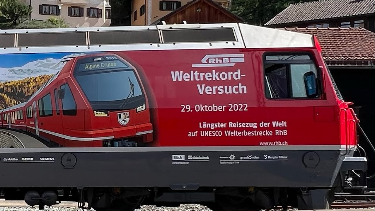 Weltrekordversuch am 29. Oktober 2022 - l&auml;ngster Reisezug der Welt