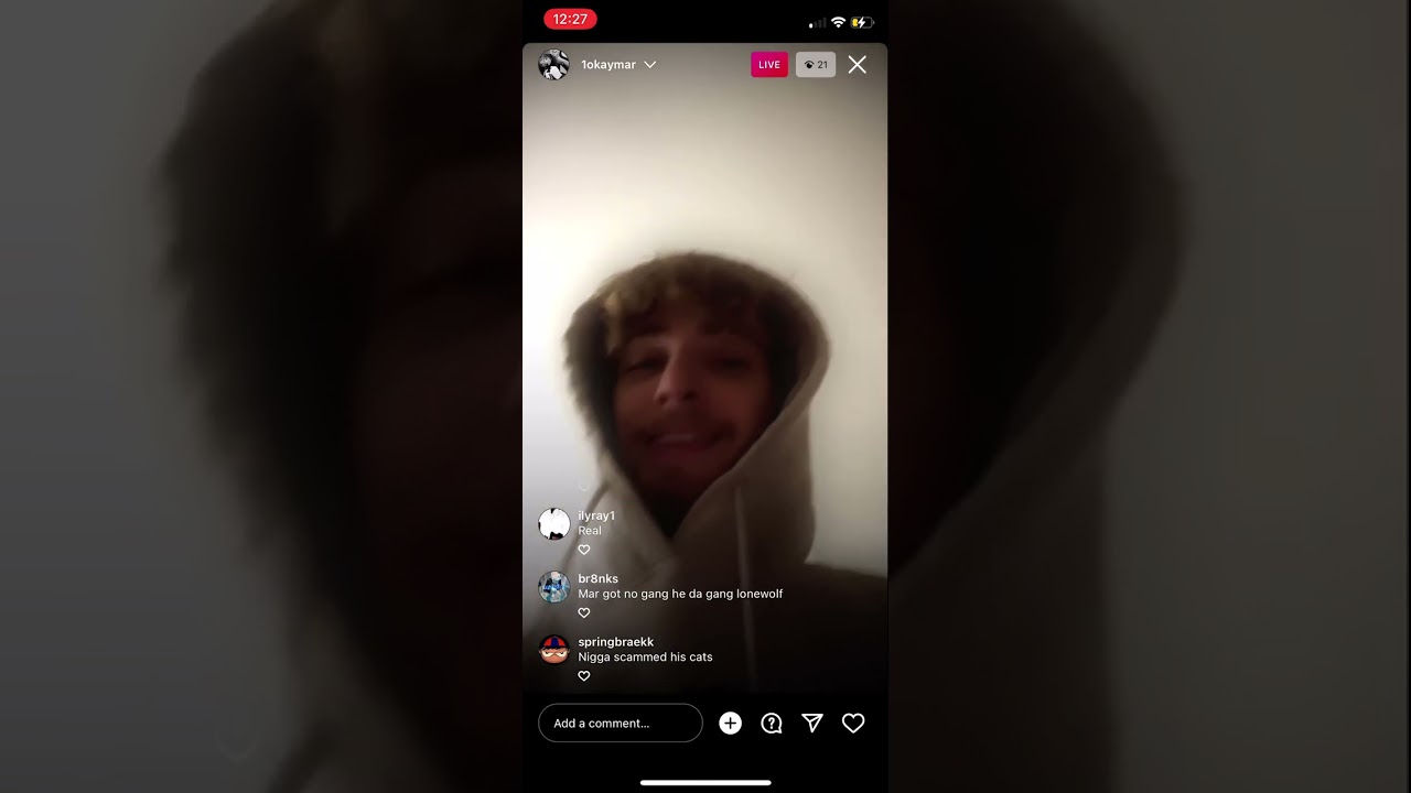 Okaymar IG live from 2022