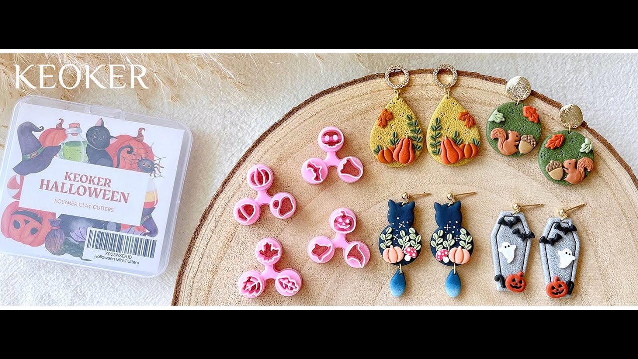 Keoker Mini Polymer Clay Cutters Halloween