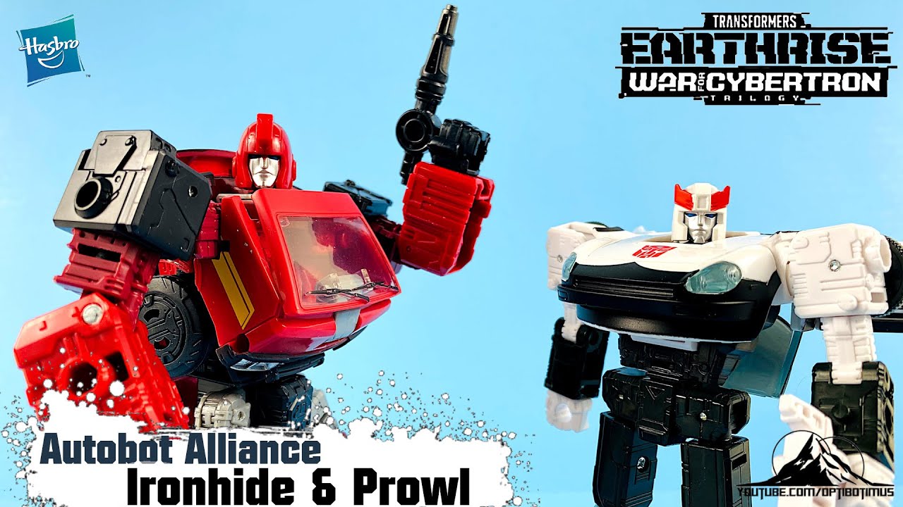 Transformers Earthrise Autobot Alliance Deluxe Class IRONHIDE and PROWL Video Review