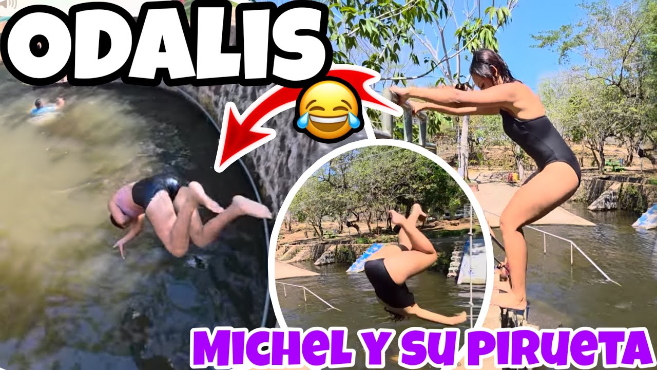 Mira La Pirueta De Michel😱Odalis Nos hizo Reir A Todos🤣Con Su Salto 