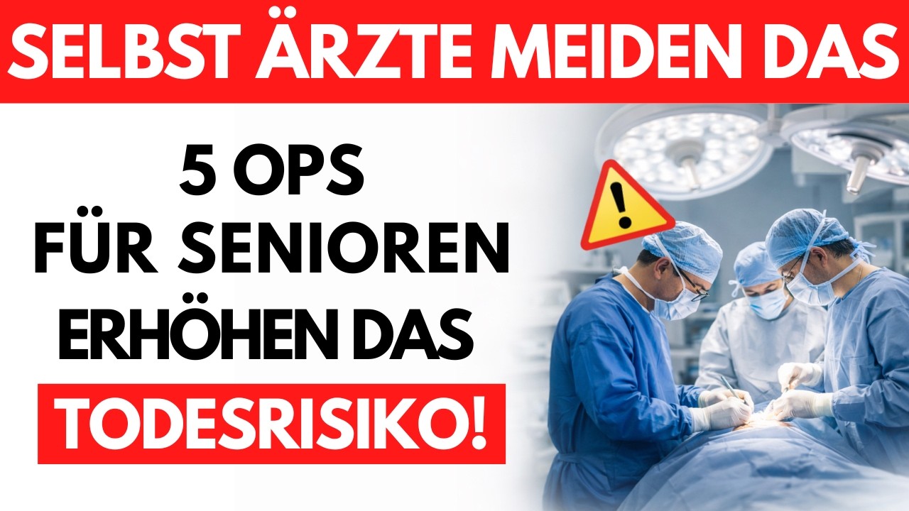 Diese 5 OPs würde ich nach 65 NIEMALS machen – Tausende STERBEN daran!