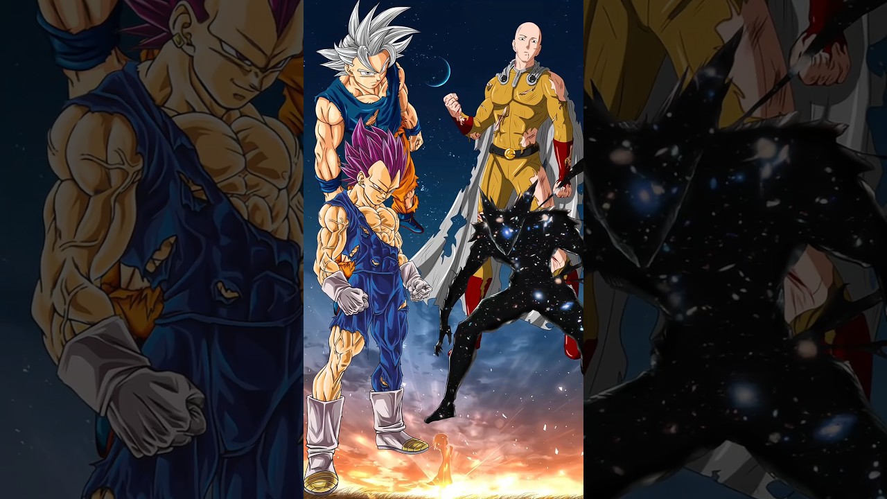 Goku/Vegeta 🆚 Saitama/Garou | #goku #vegeta #saitama #garou