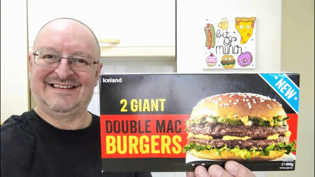 *NEW* Iceland Giant Double Mac Burgers ~ Food Review