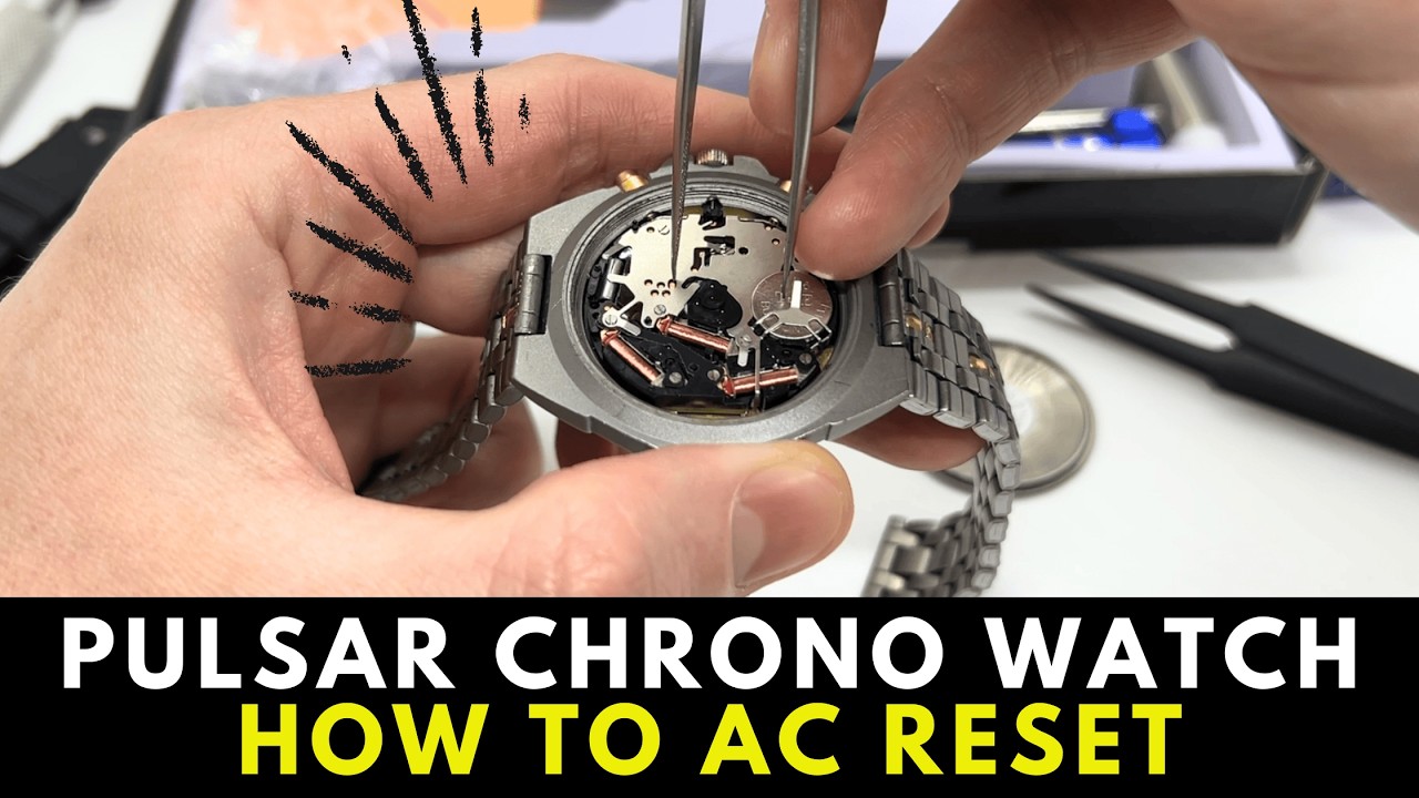Часы-хронограф Pulsar: сброс настроек после замены батареи