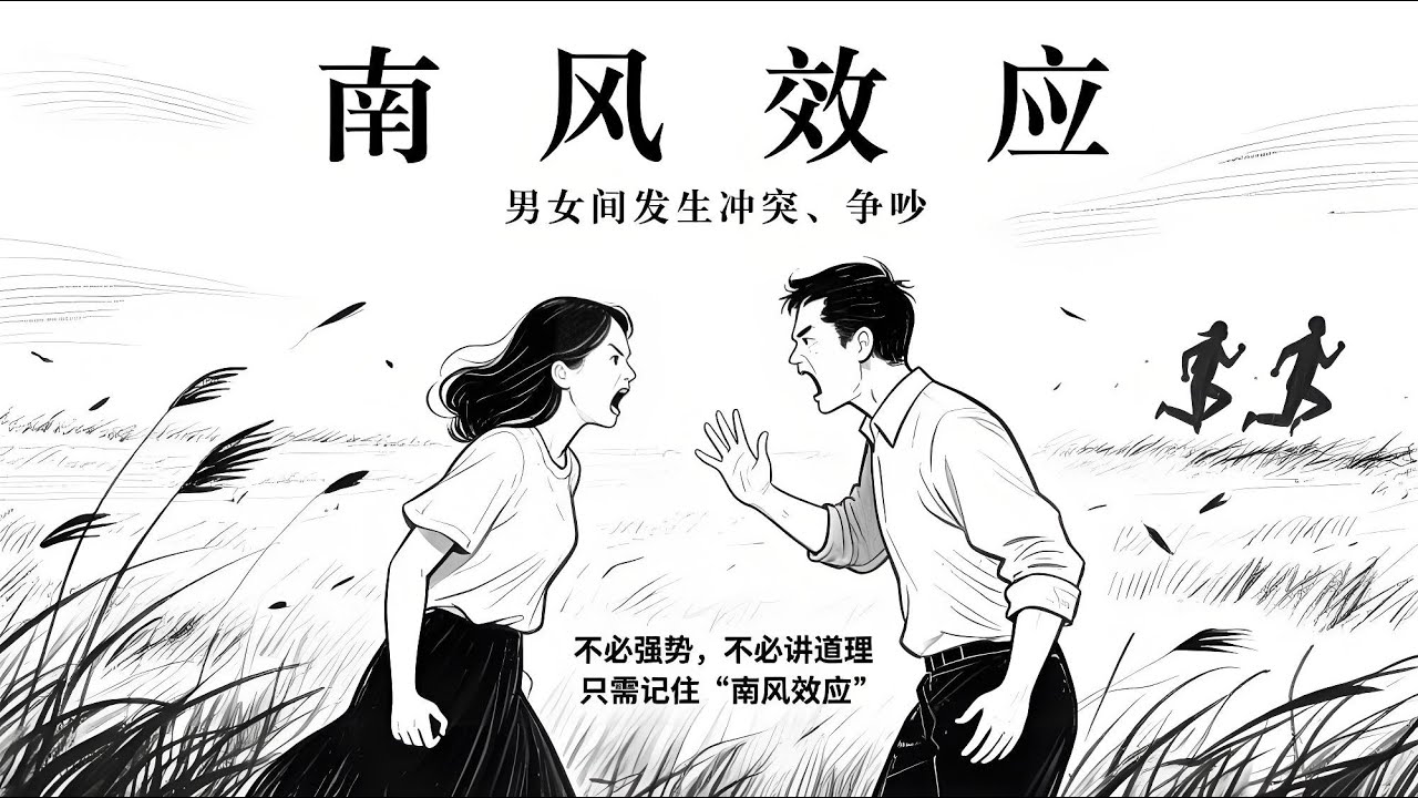 心理学上有个词叫：南风效应｜男女间发生冲突、争吵，不必强势，也不必讲道理，只需要记住 “南风效应”