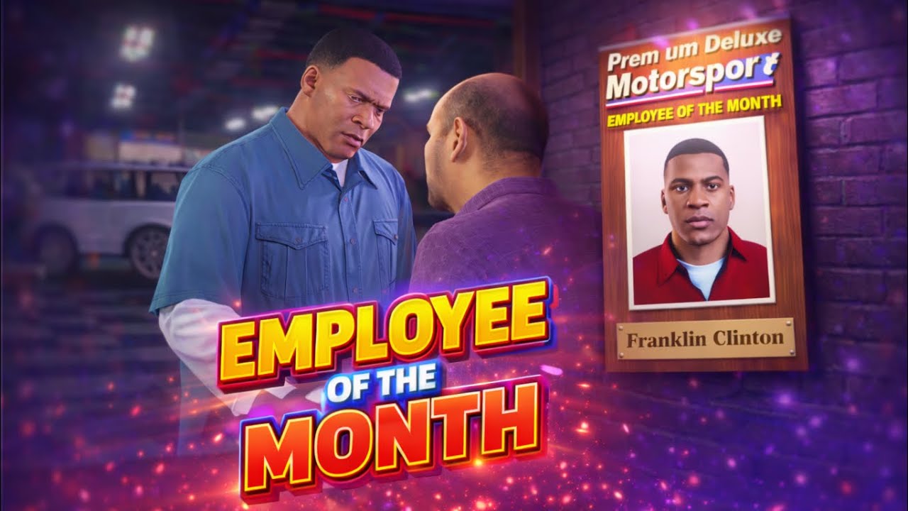 EMPLOYEE OF THE MONTH 🏆 | Franklin’s Big Moment #gta #gta5 #gtav #gaming #roleplay