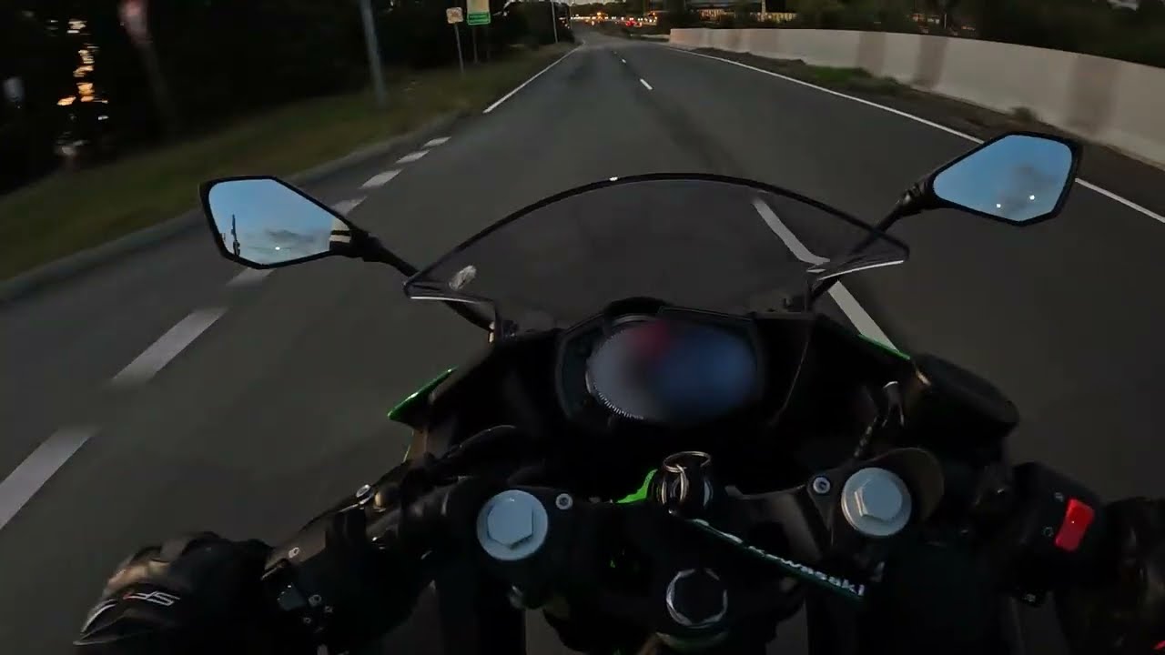 Ninja 400 Sunset Ride RAW SOUND