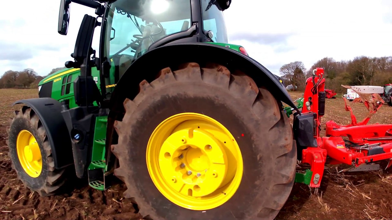 2019 John Deere 6250R Ultimate Edition 6.8 Litre 6-Cyl Diesel Tractor (250/300HP) With Plough