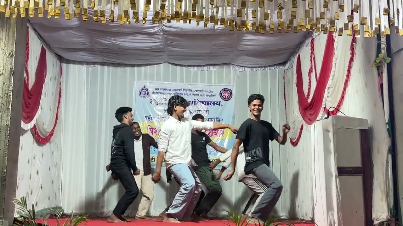 boys dance group performance in NSS camp 2026