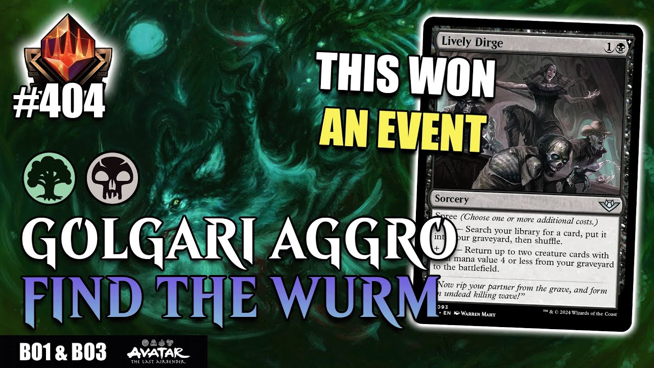 🌳💀 1ST PLACE IN A MAGIC EVENT! GOLGARI AGGRO BO1 & BO3 MYTHIC | MTG ARENA Standard TLA Avatar