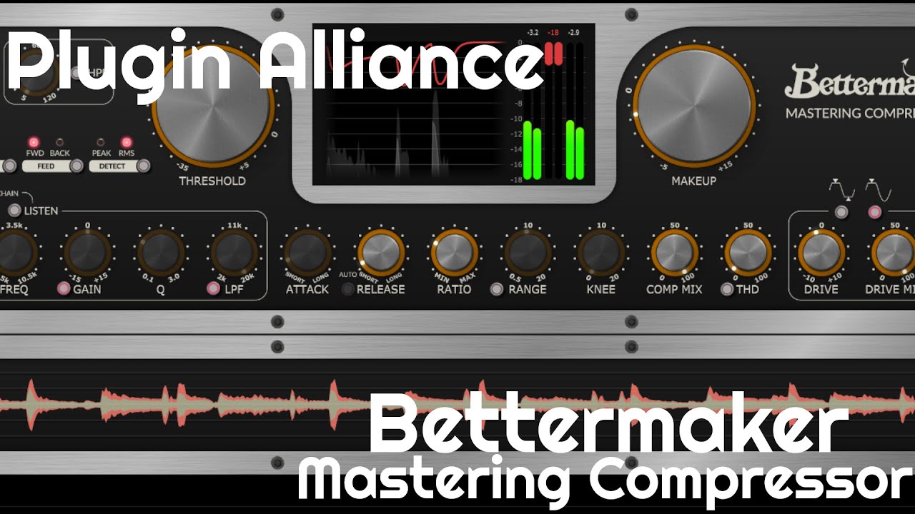 Bettermaker Mastering Compressor by Plugin Alliance (No Talking)