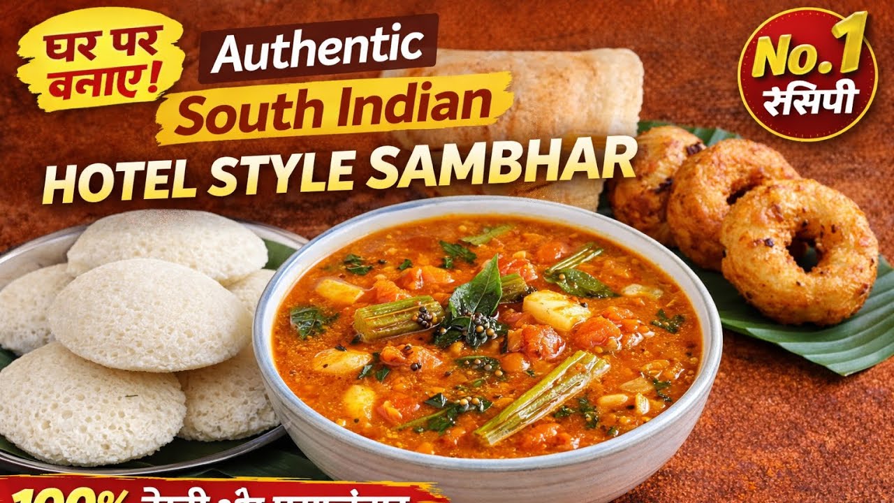 Authentic South Indian Sambhar Recipe | Hotel Style Sambar at Home | Annapurna Ki Recipe