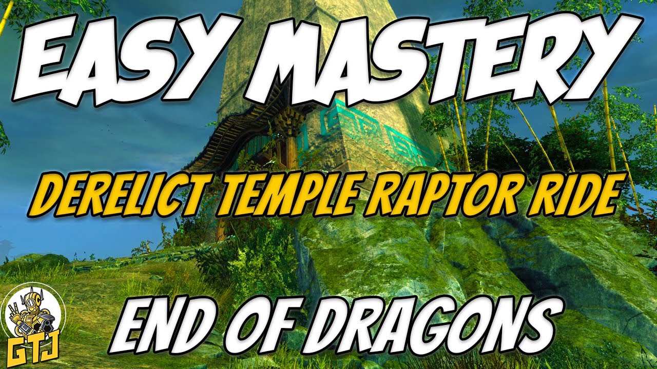 Easy GW2 End Of Dragons Mastery Point | Derelict Temple Raptor Ride