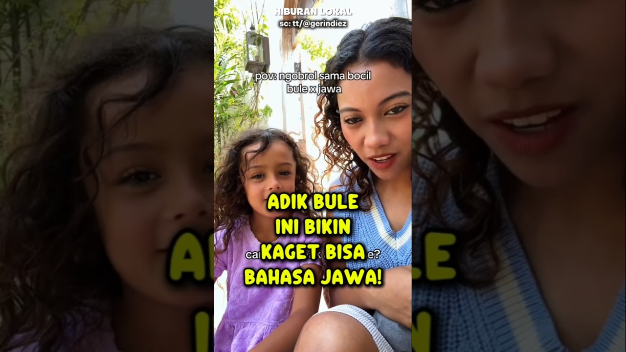 Adik Bule Ini Bikin Kaget Bisa Bahasa Jawa! 